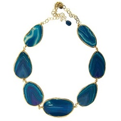 Manufacturers Exporters and Wholesale Suppliers of Blue Agate Necklace Aurangabad Maharashtra